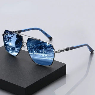 Alvaro Alloy Aviator Sunglasses