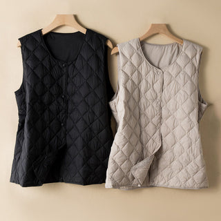 Noémie Quilted Cotton-Fill Vest