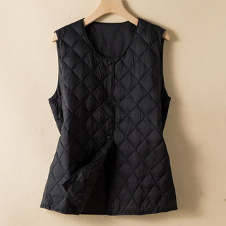 Noémie Quilted Cotton-Fill Vest