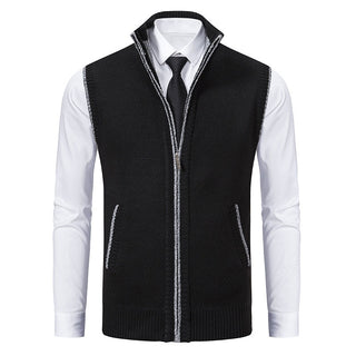 Adrián Knitted Zip Vest