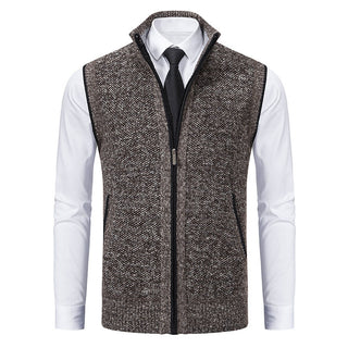 Adrián Knitted Zip Vest