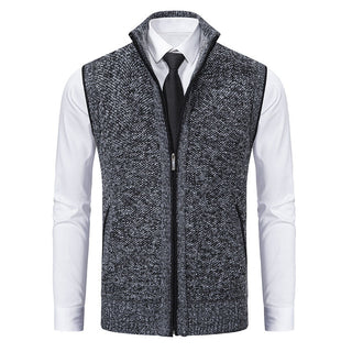 Adrián Knitted Zip Vest