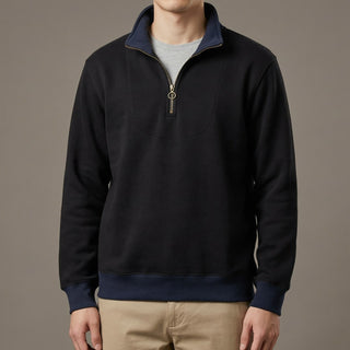 Lorenzo Structured Quarter-Zip Pullover