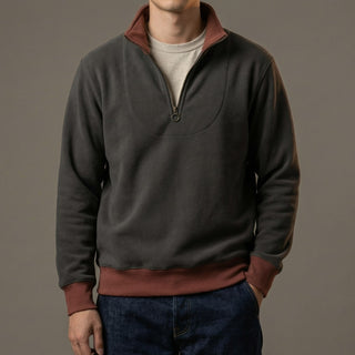 Lorenzo Structured Quarter-Zip Pullover