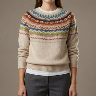 Clara Patterned Knit Pullover