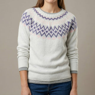 Clara Patterned Knit Pullover