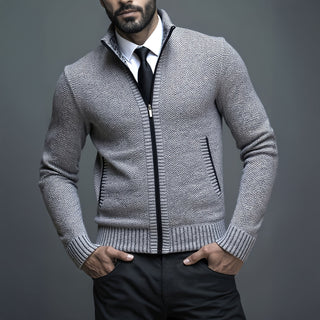 Sandro Zip Knit Jacket