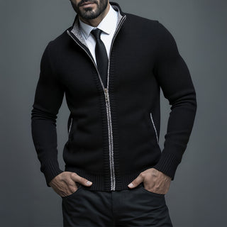 Sandro Zip Knit Jacket