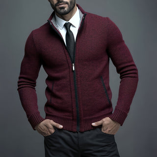 Sandro Zip Knit Jacket