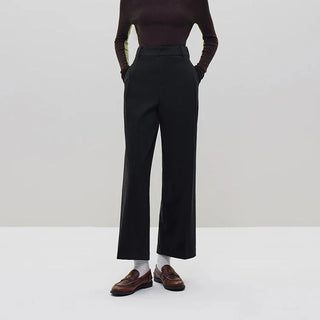 Colette High-Waist Wide-Leg Trousers