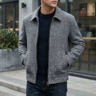 Matteo Streamlined Woven Zip Jacket