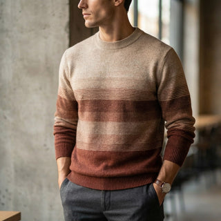 Federico Wool Textured Crew Sweater