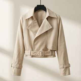 Selena Cropped Belted Jacket