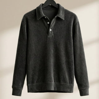 Federico Ribbed Knit Polo