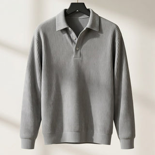 Federico Ribbed Knit Polo