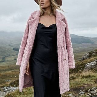 Selena Streamlined Plush Coat