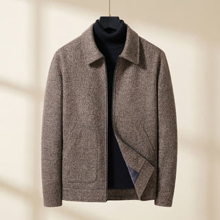 Matteo Streamlined Woven Zip Jacket