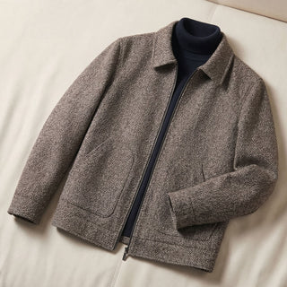 Matteo Streamlined Woven Zip Jacket