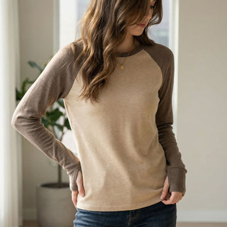 Elena Soft Raglan Long-Sleeve Top