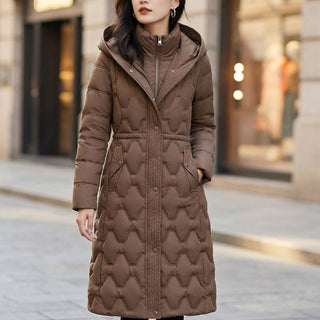 Lucia Quilted Long Coat
