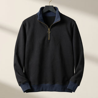 Lorenzo Structured Quarter-Zip Pullover